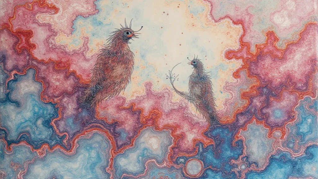 Example of finished marbled paper