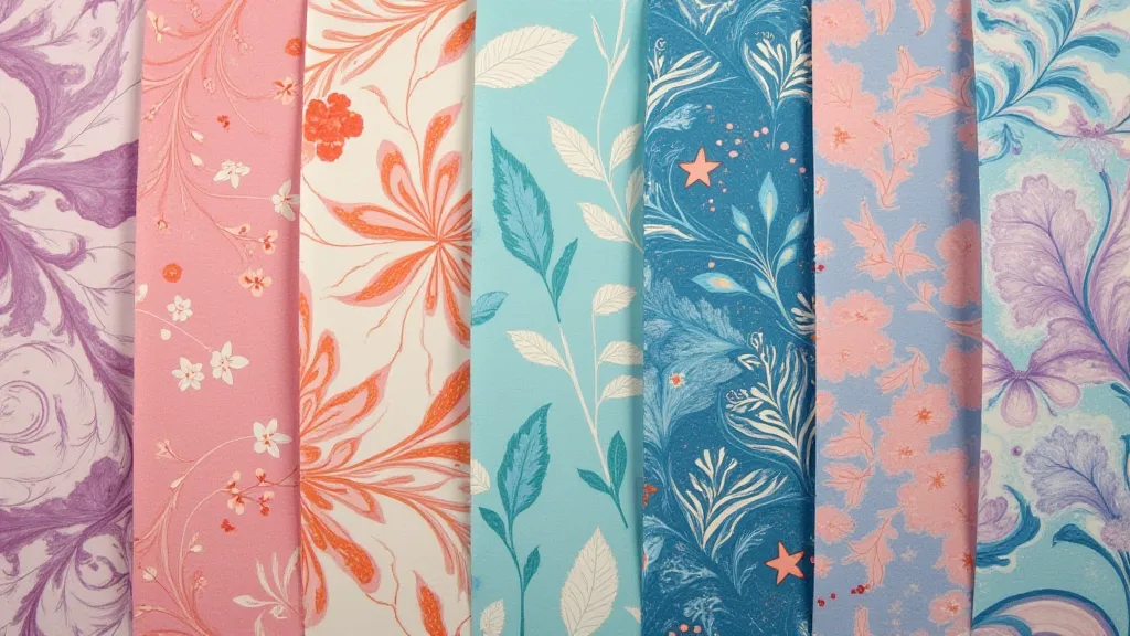 Sample of marbled paper