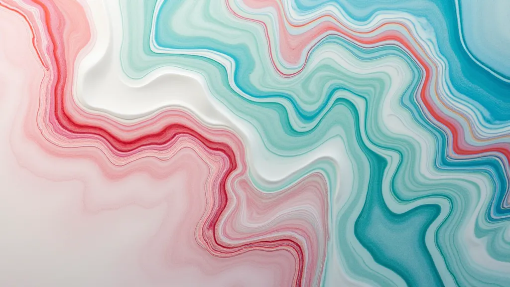 Swirling colors on a marbling bath