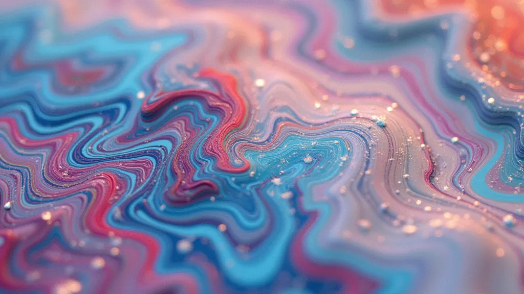 Paint separating in a marbling bath
