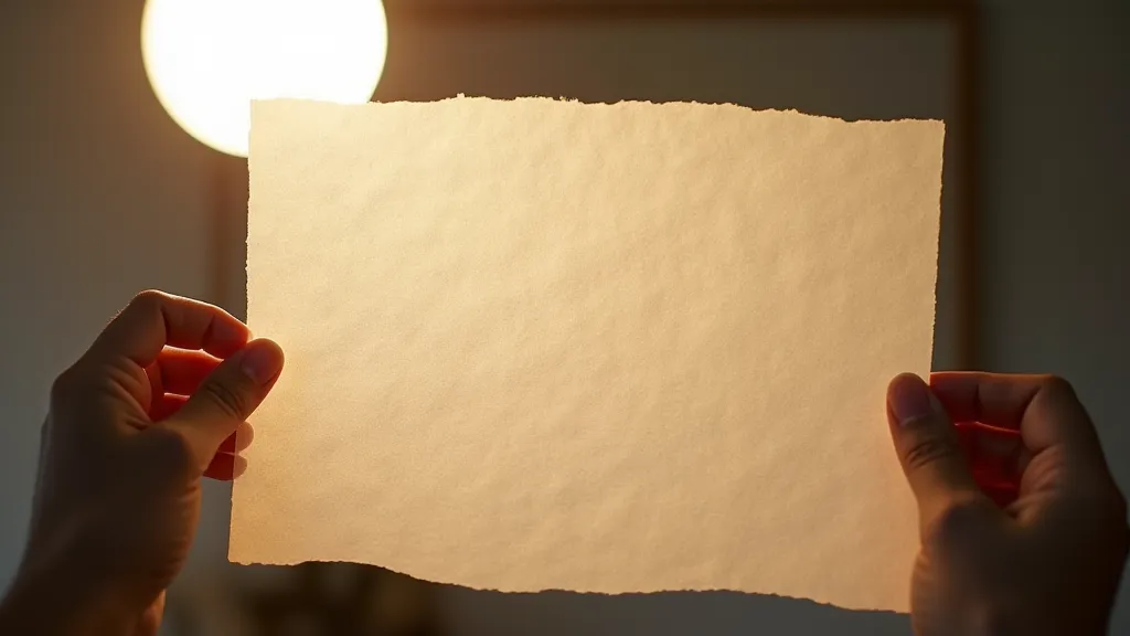 Sheet of Japanese rice paper