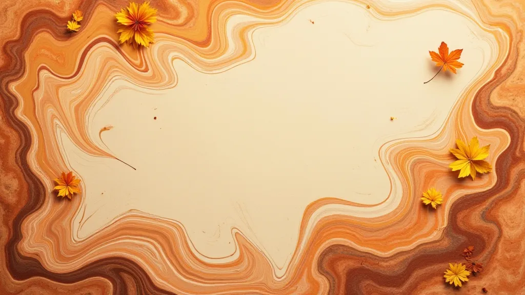 Thanksgiving themed marbled paper