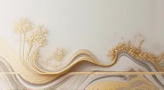 Adding Gold Leaf to Your Marbled Paper: A Touch of Luxury